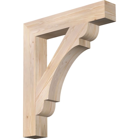 Ekena Millwork Olympic Block Smooth Bracket, Douglas Fir, 5 1/2"W x 34"D x 38"H BKT06X34X38OLY05SDF